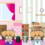 2つの部屋で姉妹がAmazon Echoを使っている