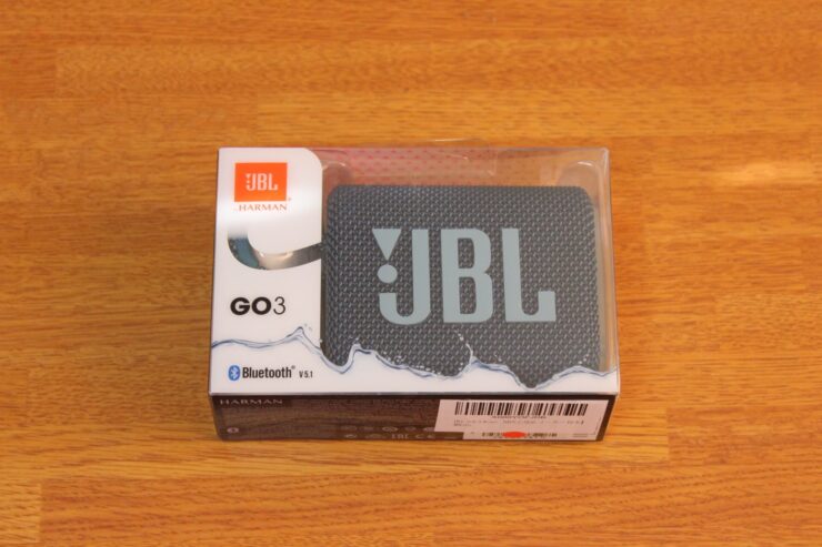「JBL Go 3 ポータブルBluetoothスピーカー」の箱